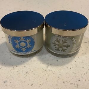 Set of 2 bath and body works mini candles
